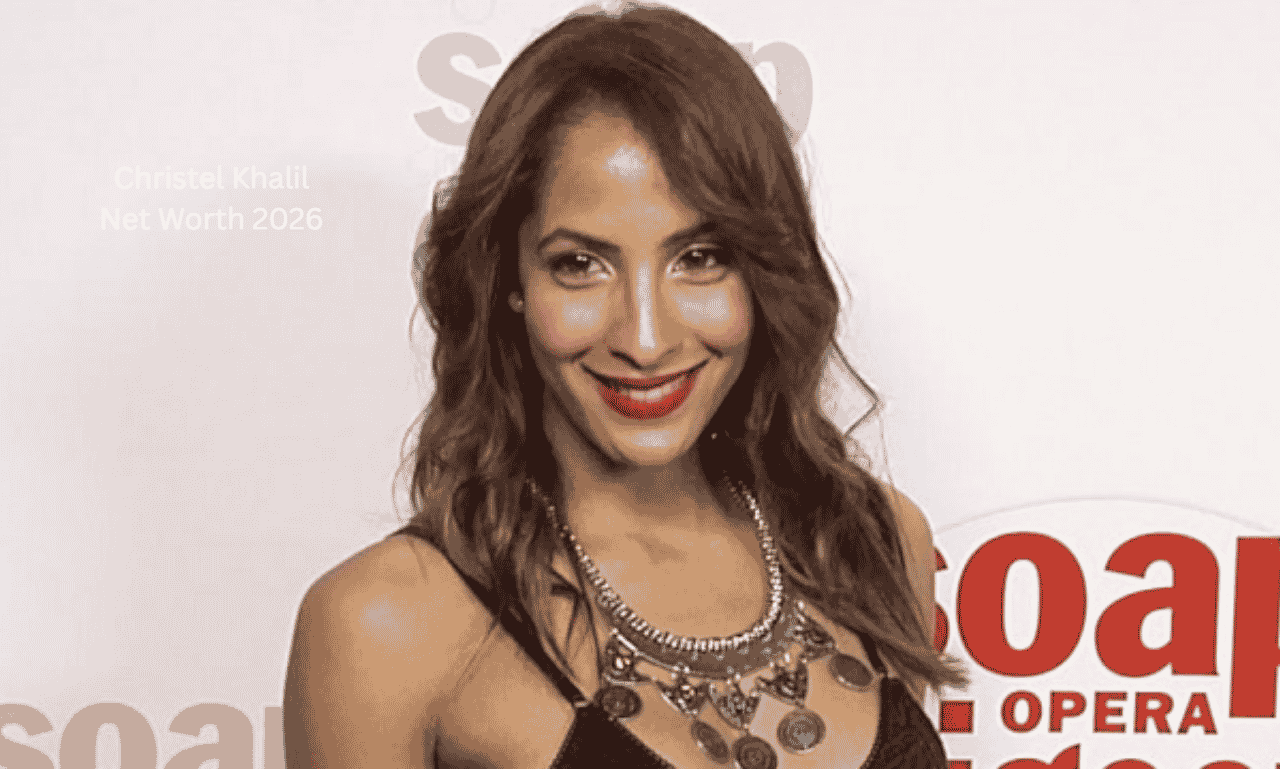 Christel Khalil smiling at a red carpet event, highlighting Christel Khalil net worth, acting career, and The Young and the Restless star in 2026.