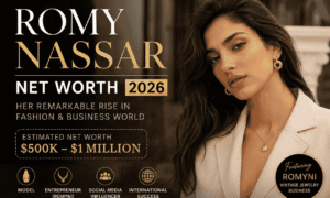 Romy Nassar Net Worth 2026 featured image showing Lebanese fashion model and entrepreneur