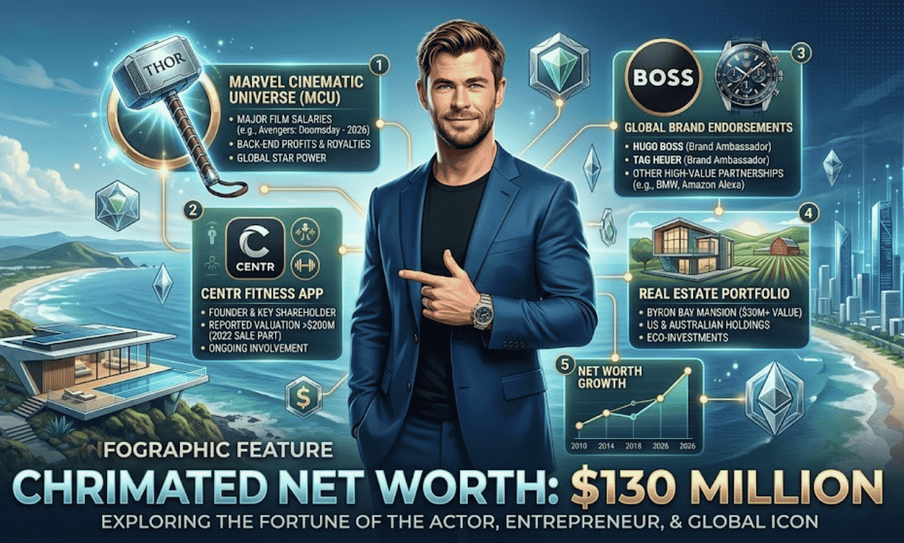 Chris Hemsworth Net Worth 2026 estimated at $130 million