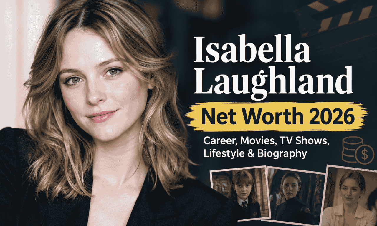 Isabella Laughland net worth 2026 and British actress portrait