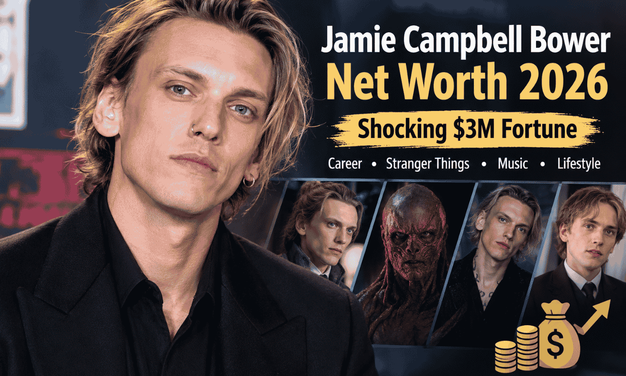 Jamie Campbell Bower Net Worth 2026, Stranger Things Vecna actor