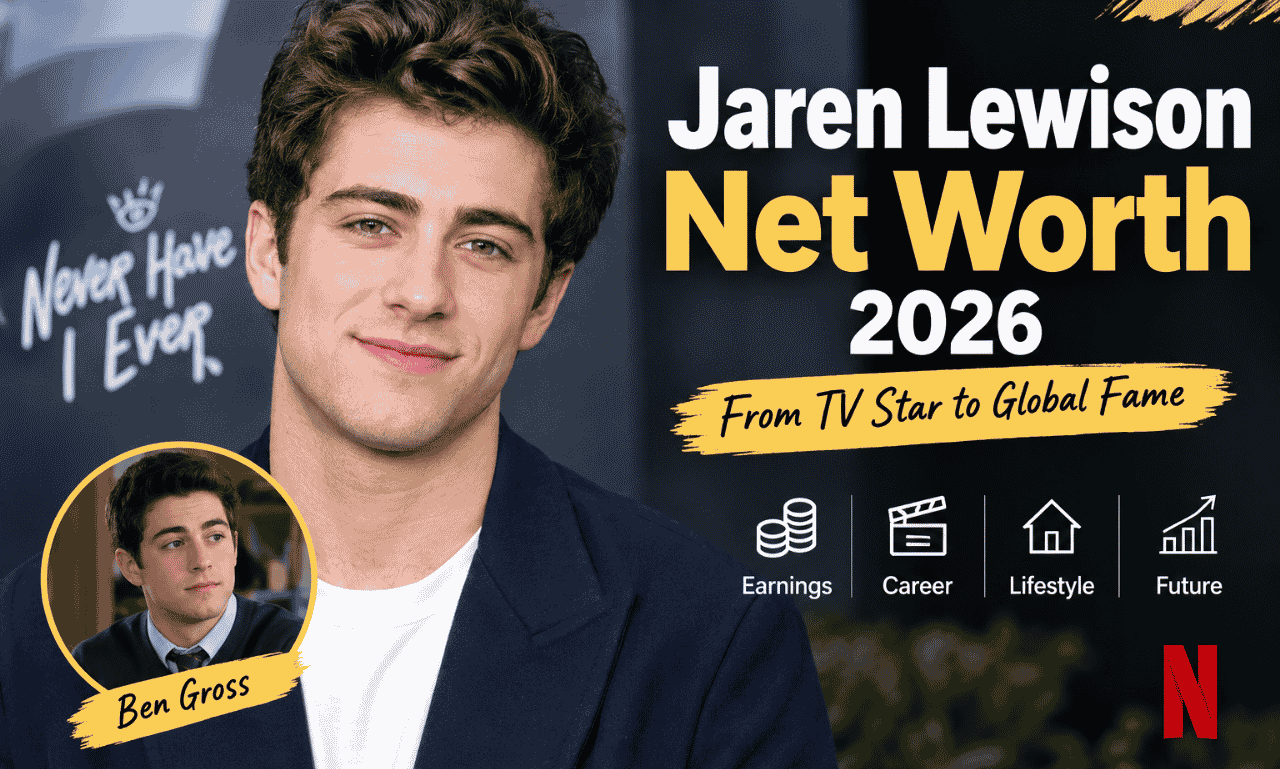 Jaren Lewison Net Worth 2026 and Never Have I Ever actor