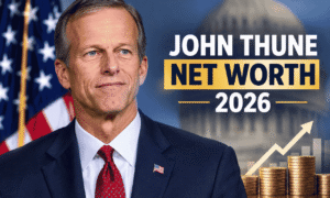 John Thune net worth 2026 and portrait of U.S. Senate Majority Leader