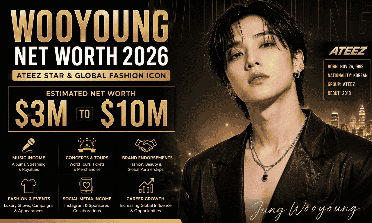 Wooyoung Net Worth 2026 – ATEEZ member Jung Wooyoung