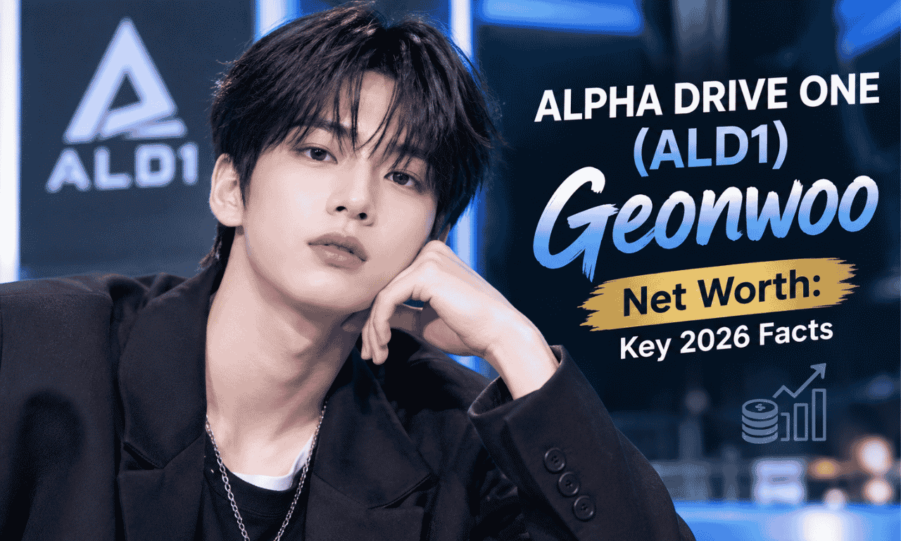 ALPHA DRIVE ONE (ALD1) Geonwoo net worth 2026 and Korean K-pop idol portrait