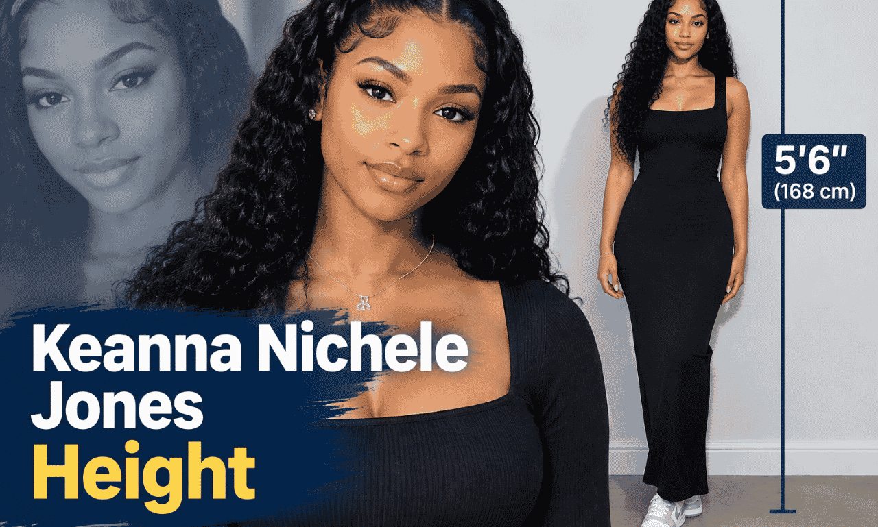 Keanna Nichele Jones height 5 feet 7 inches 170 cm