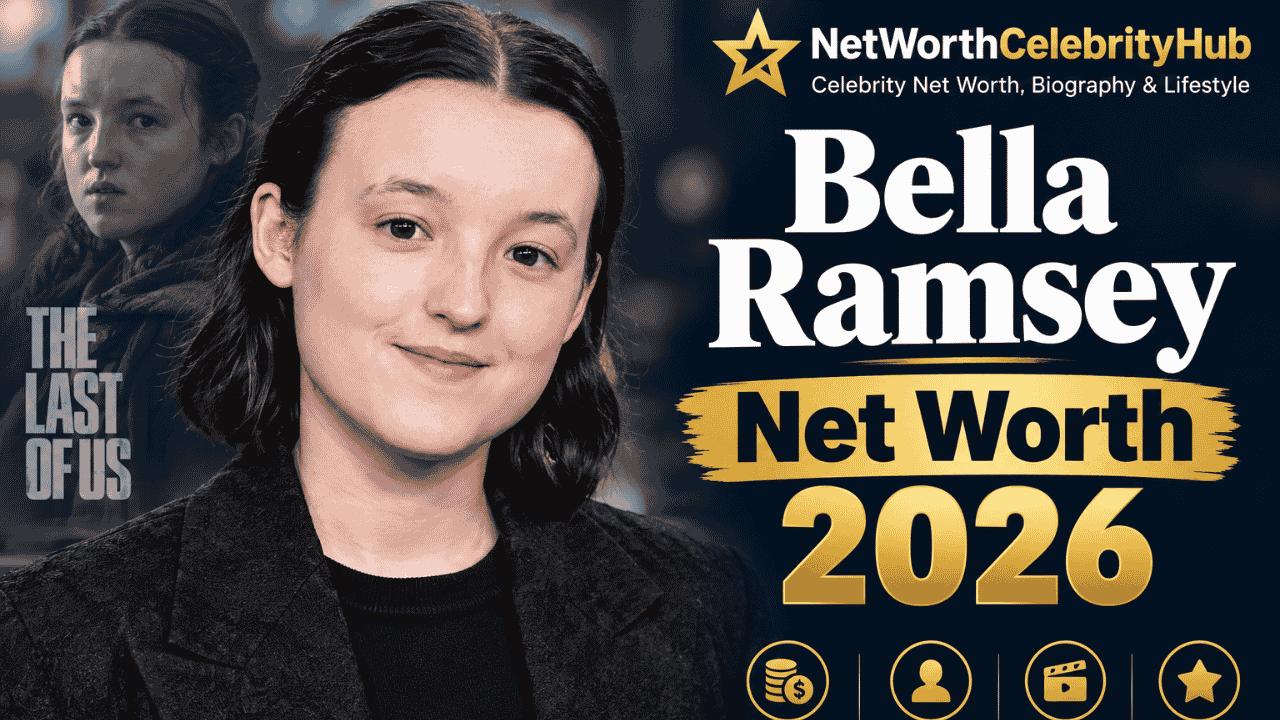 Bella Ramsey in a celebrity profile about their net worth, acting career, and The Last of Us