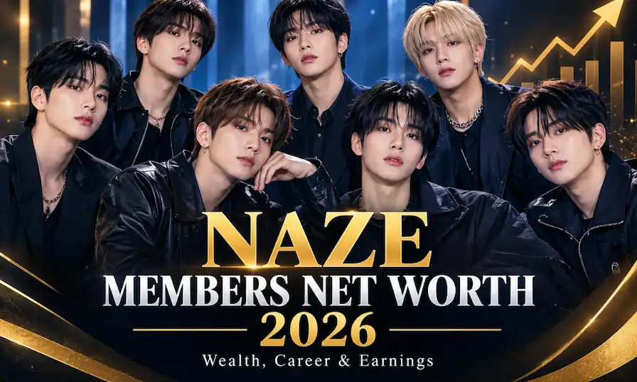 NAZE members net worth 2026 featuring Kaisei, Younki, Ato, Turn, Yuya, Kimkun and Dohyeok